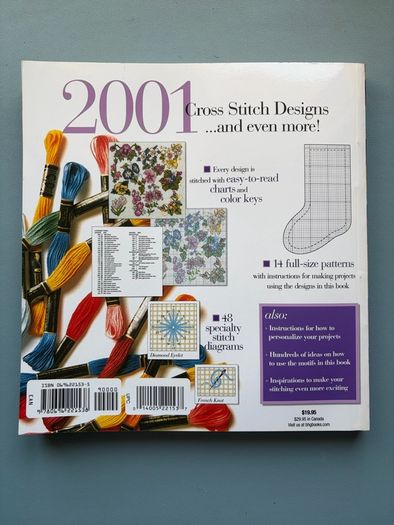 Vintage Better Homes and Gardens 2001 Cross Stitch Designs Reference Craft Book