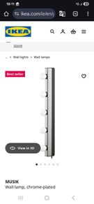 Brand new IKEA Musik Wall Mounted Lights x 5