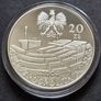 Poland Silver 20 Zloty 2004 15th Anniversary of the polish Senate Amber Inset Image 4