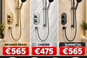 Concealed valve shower kits Chrome/brushed brass/gunmetal