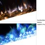 Electric Fireplace Touch Screen Glass Panel Colorful Flame Insert Wall Mounted Heater Remote Control with Crystal&Log Set,900/1800W (FREE POSTAGE) Image 3