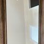 Dark brown wood mirror. Width 103cm Length 75cm Image 2