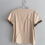 Pre Owned Scalloped Leopard Trim Smock Top Image 4