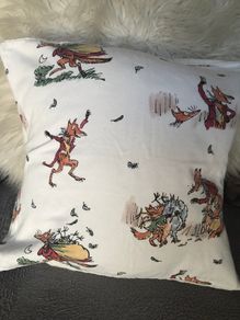 Roald Dahl book cushion cover Fantastic Mr Fox