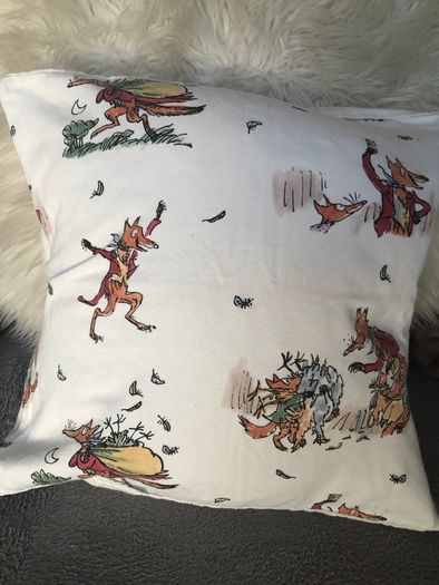 Roald Dahl book cushion cover Fantastic Mr Fox