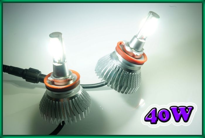 Led Headlight, Foglight Bulbs 40w 6000k Very Bright - H1, H4, H7, H8, H11, 9005, 9006