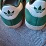 Adidas Gazelle ortholite green suede trainers size 4 Image 2