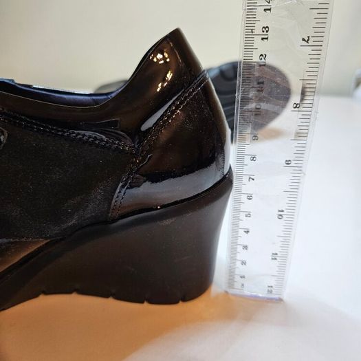 GallagHan model Claudia wedge ankle navy shoes RRP 145 euro size UK 3.5 EU 36 new & boxed SALE