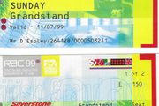 1999 British Grand Prix Ticket Stubs x 6 - Formula 1 - Silverstone - 0043
