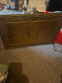 brass fire screen from the 70's or early 80's