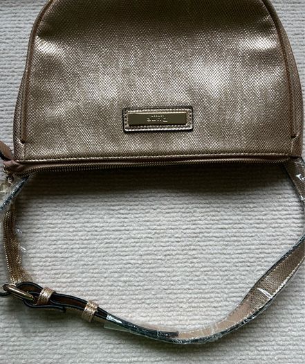 Dune Gold Snake Skin Waist Belt Bag New