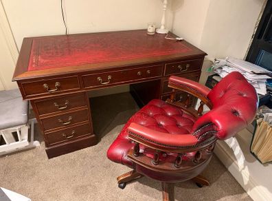 Captains desk and chair