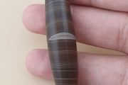 Vintage Middle Eastern Natural Eye Yemeni Suliemani Agate Bead Amulet Pendant