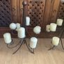 2 Large Bronze Colour Candelabras Image 4