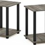 MULTIPLE COLOURS AVAILABLE | Simplistic 2-Pack End Table, Side Table, Nightstand, Dark Walnut, 39.6 x 39.6 cm (2-Pack) Image 10