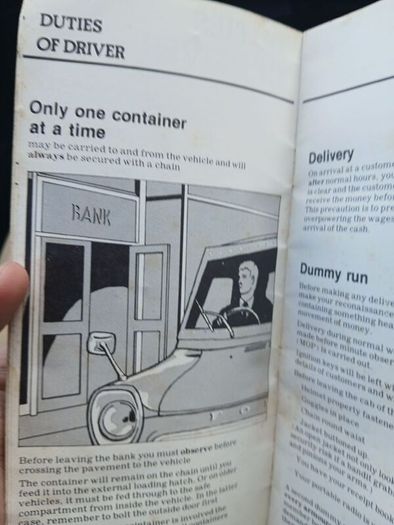 Vintage Securicor Manual