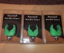 NEW - 3 x Anaconda Soft Glow Butt Clamp Large - Pike Perch Trout Salmon Bass Cod Pollock Carp Tench Bream Roach Feeder Method Umbrella Bivy Tent Rodpod Tripod
