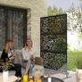 Metal garden privacy screen black like new Image 2