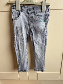 Next Skinny distressed style grey jeans