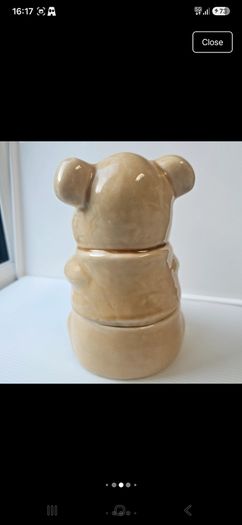 Vintage Disney Winnie the Pooh ceramic honey pot cookie jar 1988