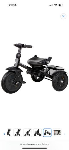 QPlay Premium 6-in-1 Trike Black