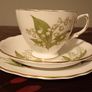 Vintage Royal Vale " Lily of the Valley", Bone China. 3 x Cup, Saucer,Side Plate Image 4