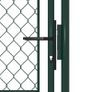 Garden Gate Steel 100x125 cm Green Image 3
