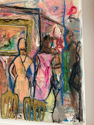 Framed Original Figurative Painting Contemporary Art Painting Irish Art Gift