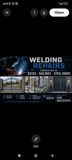 welding repairs and fabrication