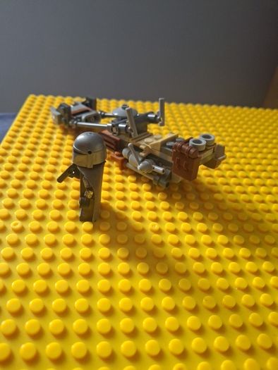 Lego star wars, mandalorian and speeder