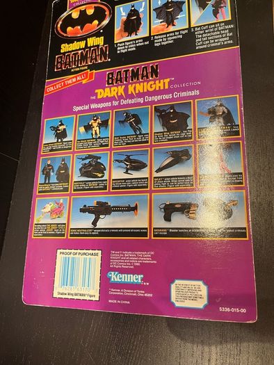 Vintage Kenner The Dark Knight Collection Shadow Wing Batman 1990