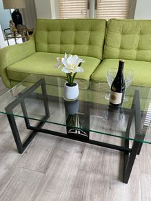 Glass Top Coffee Table and matching Side table