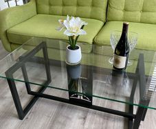 Glass Top Coffee Table and matching Side table