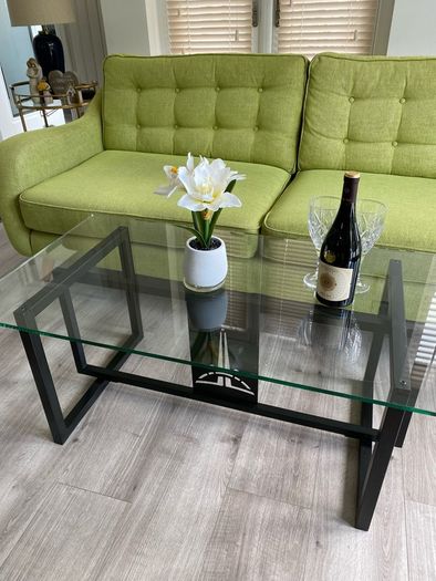 Glass Top Coffee Table and matching Side table