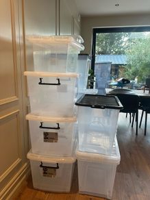Plastic Storage Boxes Large and Med