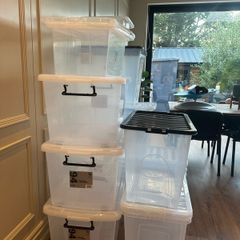 Plastic Storage Boxes Large and Med