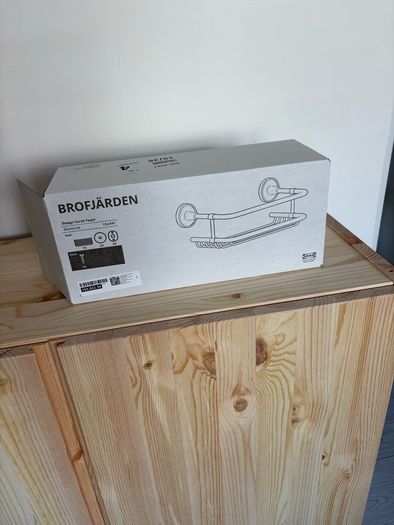 Ikea Brofjarden Wall Shelf: Chrome