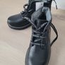 Girls black real leather boots. Size 34EUR/ 2UK. New Image 2