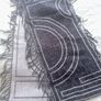 Fringe-trimmed scarf patterned grey Image 3