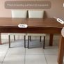 Extending 6 Seater Dining Table - Dark Oak + 6 dining chairs Image 2