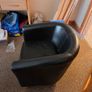 Black Leather Chair Image 2