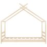 Kids Bed Frame Solid Pine Wood 80x160 cm Image 4