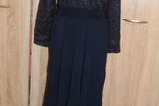 Sensuelles navy lace long sleeve maxi dress size UK12 EU40 Postage included