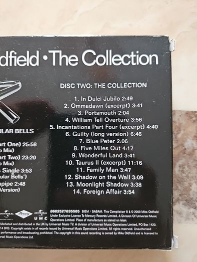 Mike Oldfield 2CD Boxset  - The Collection