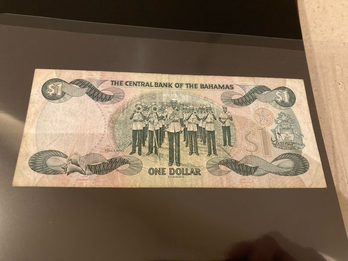 Bahamas 1974 1 dollar banknote