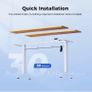 Electric Standing Desk, 100 x 60 cm Height Adjustable Sit Stand Desk Image 2