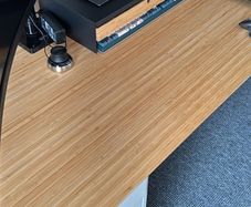 ikea bamboo desk with drawer