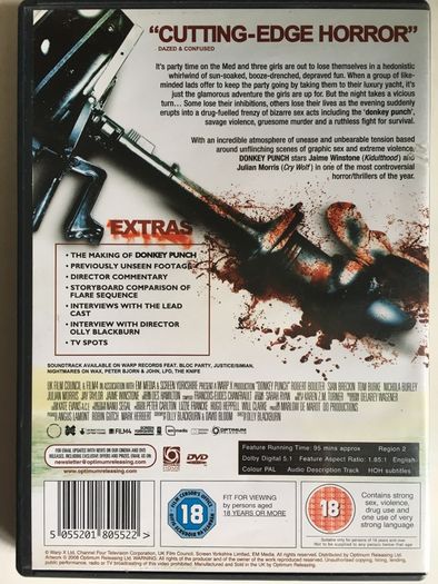 Donkey Punch [2008] Nichola Burley, Sian Breckin, Tom Burke, Jaime Winstone and Julian Morris [Movie DVD]