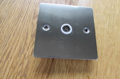 Chrome TV Single Socket x 2 for Sale