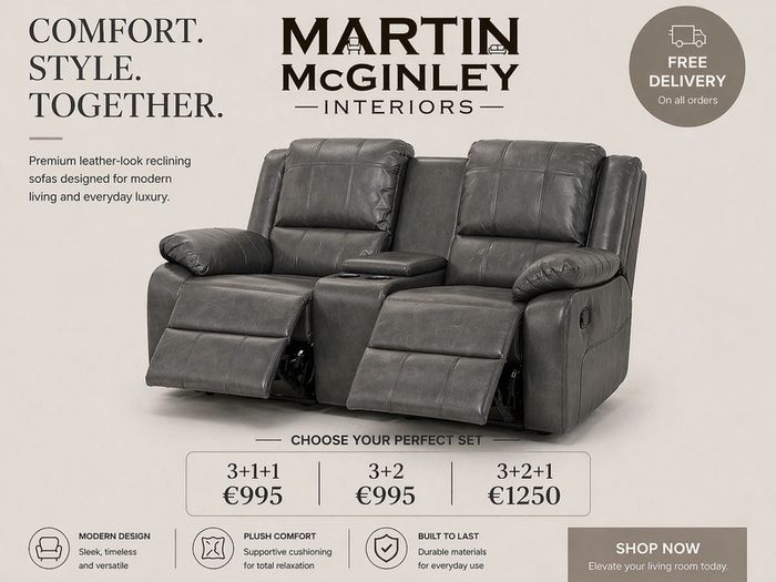 New Full Leather Recliner Larsons Sofa Sets